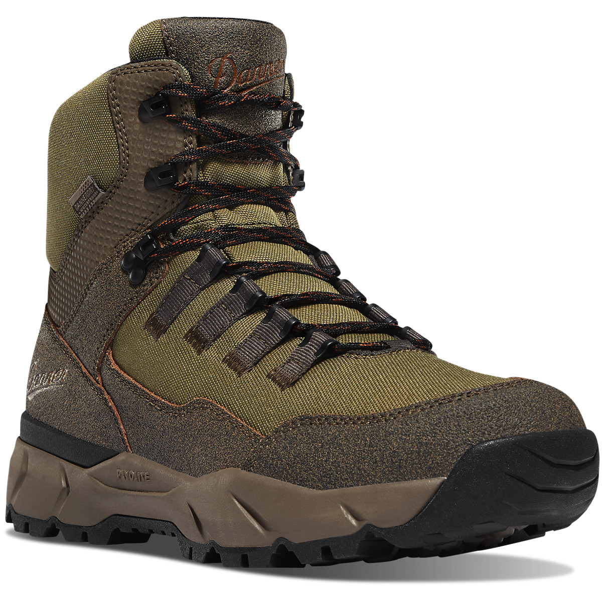 Danner Mens Vital Trail Hiking Boots Dark Brown/Olive - FMJ951038